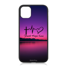 Kryt na mobil s motívom - Faith - Hope - Love