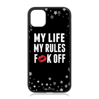 Kryt na mobil s motívom  - My Life My Rules Fuck O