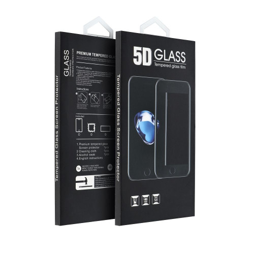 5D Full Glue tvrdené sklo - pre Xiaomi Redmi Note 12 4G / Redmi Note 12 5G čierne