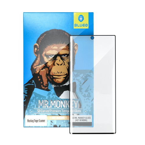 5D Mr. Monkey Glass - pre Samsung Galaxy S22 black (Strong Lite)