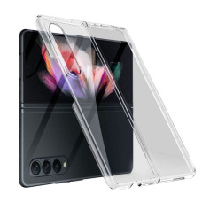  ČIERNE puzdro pre SAMSUNG Galaxy Z Fold 4 5G transparentné