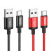  HOCO kábel USB A na typ C 3A X89 1 m čierny