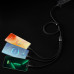 BASEUS kábel 3v1 USB A do Micro USB / Lightning / Typ C PD QC3.0 5A 100W CASS030001 1,2 m čierny