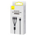 BASEUS kábel 3v1 USB A na Micro USB / Lightning / Typ C 3,5A 6CAXS000001 1,2 m čierny