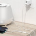 BASEUS kábel 3v1 USB A na Micro USB / Lightning / Typ C 3,5A CAMLTYS-02 1,5 m biely