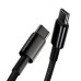 BASEUS kábel Typ C na Typ C PD100W Power Delivery Tungsten Gold Fast Charging CATWJ-A01 2m čierny