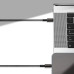 BASEUS kábel Typ C na Typ C PD100W Power Delivery Tungsten Gold Fast Charging CATWJ-A01 2m čierny