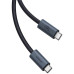 BASEUS kábel typ C na typ C PD3.1 240W 8K 60Hz CB000068 1 m čierny