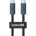 BASEUS kábel typ C na typ C PD3.1 240W 8K 60Hz CB000068 1 m čierny