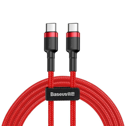 BASEUS kábel Typ C na Typ C PD 3A 60W Cafule CATKLF-G09 1 m červený