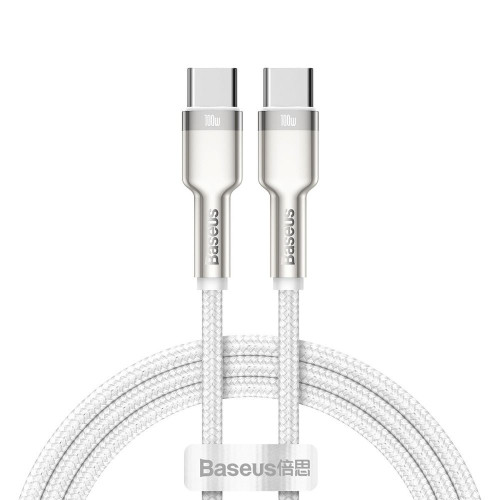 BASEUS kábel typ C na typ C PD 5A 100W Cafule CATJK-C02 1 m biely