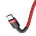 BASEUS kábel typ C na typ C PD QC3.0 3A 66W CATKLF-H09 2 m červený