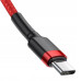 BASEUS kábel typ C na typ C PD QC3.0 3A 66W CATKLF-H09 2 m červený