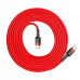 BASEUS kábel typ C na typ C PD QC3.0 3A 66W CATKLF-H09 2 m červený