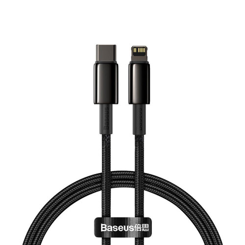 BASEUS kábel Type C to Lightning PD 20W Tungsten Gold CATLWJ-01 1 m čierny