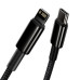 BASEUS kábel Type C to Lightning PD 20W Tungsten Gold CATLWJ-01 1 m čierny