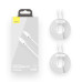 BASEUS kábel Type C to Lightning PD 5A 20W Wisdom TZCATLZJ-02 2 ks 1,5 m biely 