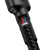 BASEUS kábel Type C to Type C Power Delivery PD60W 2.0 (3A 20V) Cafule CATKLF-HG1 2m sivá+čierna