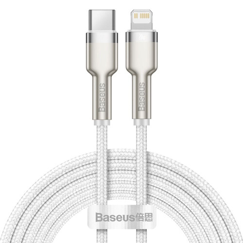 BASEUS kábel typu C na Lightning PD 20W Cafule CATLJK-B02 2 m biely