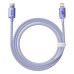 BASEUS kábel typu C na Lightning PD 20W Crystal Shine CAJY000205 1,2 m fialová