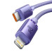 BASEUS kábel typu C na Lightning PD 20W Crystal Shine CAJY000205 1,2 m fialová