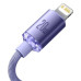 BASEUS kábel typu C na Lightning PD 20W Crystal Shine CAJY000205 1,2 m fialová
