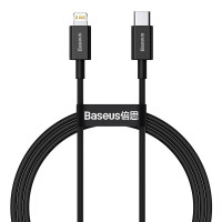 BASEUS kábel typu C na Lightning PD 20W Superior CATLYS-A01 1 m čierny