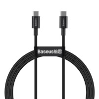 BASEUS kábel typu C na typ C PD100W Power Delivery Superior Series Fast Charging CATYS-B01 1 meter čierny