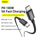 BASEUS kábel typu C na typ C PD100W Power Delivery Superior Series Fast Charging CATYS-B01 1 meter čierny