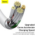 BASEUS kábel USB A na Apple Lightning 8-pin 2,4A Superior Series Fast Charging CALYS-02 0,25 m biely