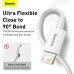 BASEUS kábel USB A na Apple Lightning 8-pin 2,4A Superior Series Fast Charging CALYS-02 0,25 m biely
