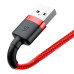 BASEUS kábel USB A na Lightning 1,5A Cafule CALKLF-C09 2 m červený