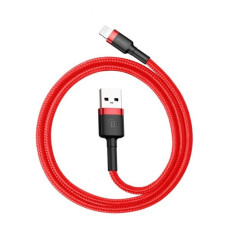 BASEUS kábel USB A na Lightning 2,4A Cafule CALKLF-A09 0,5 m červený čierny