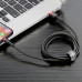 BASEUS kábel USB A na Lightning 2,4A Cafule CALKLF-B19 1 m čierny červený