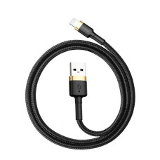 BASEUS kábel USB A na Lightning 2,4A Cafule CALKLF-BV1 1 m čierny zlatý