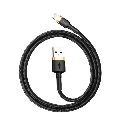 BASEUS kábel USB A na Lightning 2,4A Cafule CALKLF-BV1 1 m čierny zlatý
