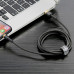 BASEUS kábel USB A na Lightning 2,4A Cafule CALKLF-BV1 1 m čierny zlatý
