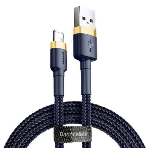 BASEUS kábel USB A na Lightning 2,4A Cafule CALKLF-BV3 1 m modrý zlatý