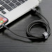 BASEUS kábel USB A na Lightning 2,4A Cafule CAMKLF-BG1 0,5 m čierny sivý