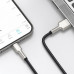 BASEUS kábel USB A na Lightning 2,4A Cafule Metal 1 m čierny