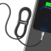 BASEUS kábel USB A na Lightning 2,4A Cafule Metal 1 m čierny