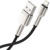 BASEUS kábel USB A na Lightning 2,4A Cafule Metal 1 m čierny