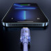 BASEUS kábel USB A na Lightning 2,4A Crystal Shine CAJY000005 1,2 m fialový