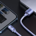 BASEUS kábel USB A na Lightning 2,4A Crystal Shine CAJY000005 1,2 m fialový