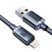 BASEUS kábel USB A na Lightning 2,4A Crystal Shine CAJY000101 2 m čierny
