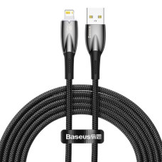 BASEUS kábel USB A na Lightning 2,4A Glimmer CADH000301 2 m čierny