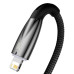 BASEUS kábel USB A na Lightning 2,4A Glimmer CADH000301 2 m čierny