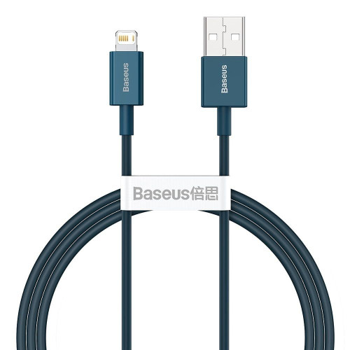 BASEUS kábel USB A na Lightning 2,4A Superior CALYS-A03 1 m modrý