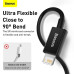 BASEUS kábel USB A na Lightning 2,4A Superior CALYS-C01 2 m čierny