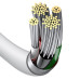 BASEUS kábel USB A na Lightning 2,4A Superior CALYS-C02 2 m biely
